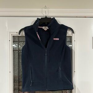 Vineyard Vines Navy Fleece Vest